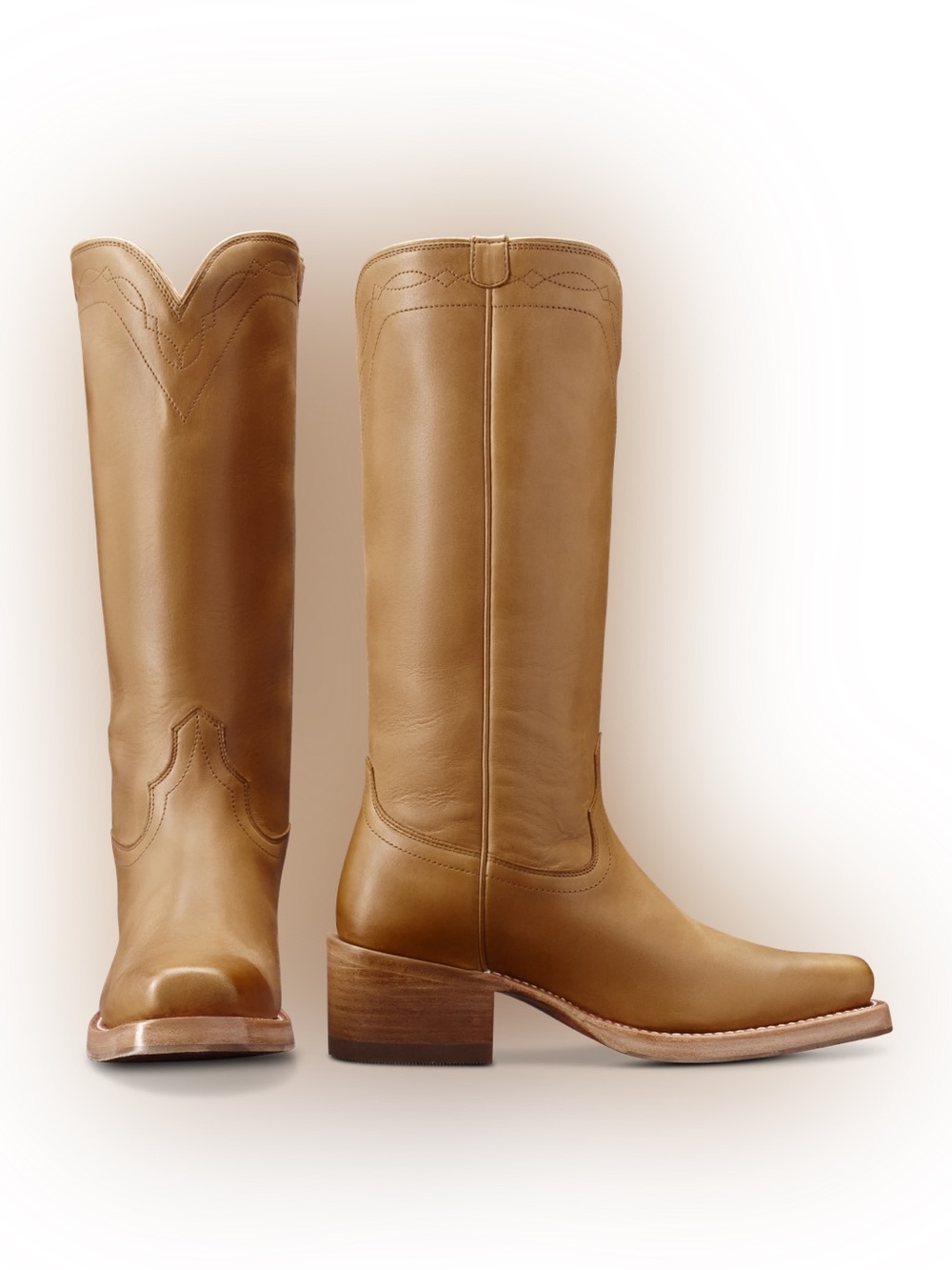 NEW Tecovas The Charlie Women's Size US 8B Camel Cowhide Cowgirl Boots $395